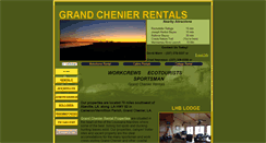 Desktop Screenshot of grandchenierrentals.com