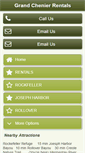 Mobile Screenshot of grandchenierrentals.com